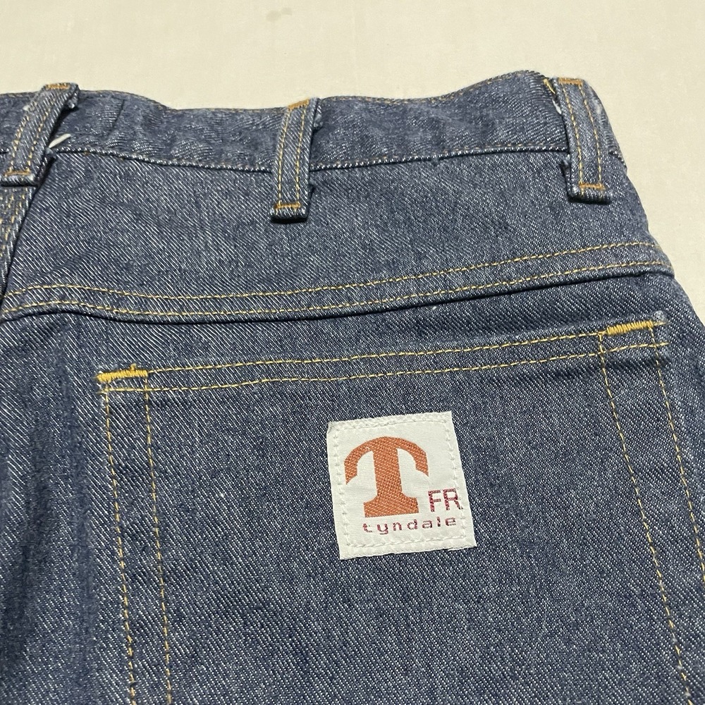 2002 Vintage Y2k Tyndale FR Womens Size 33 X 29 Denim Jeans FLAME RESISTANT USA - Picture 7 of 7